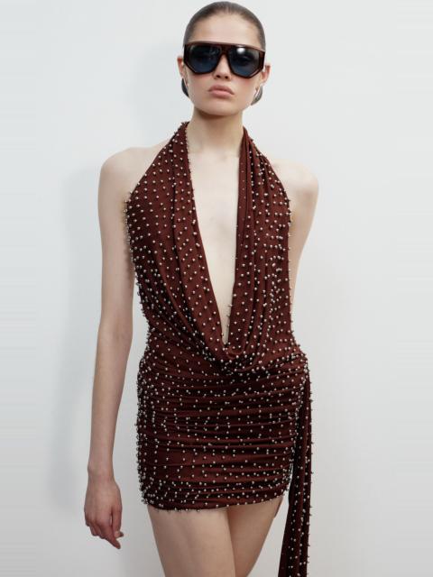 THE NEW ARRIVALS ILKYAZ OZEL Agel Plunging Top brown