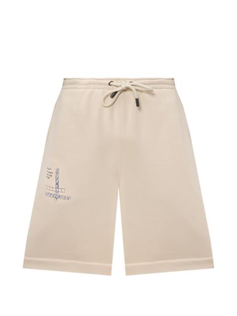 Off-White logo-print drawstring shorts