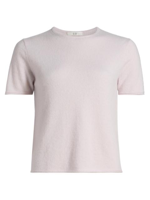 CO Women's Crewneck Knit Cashmere-Silk T-Shirt - Orchid Ice