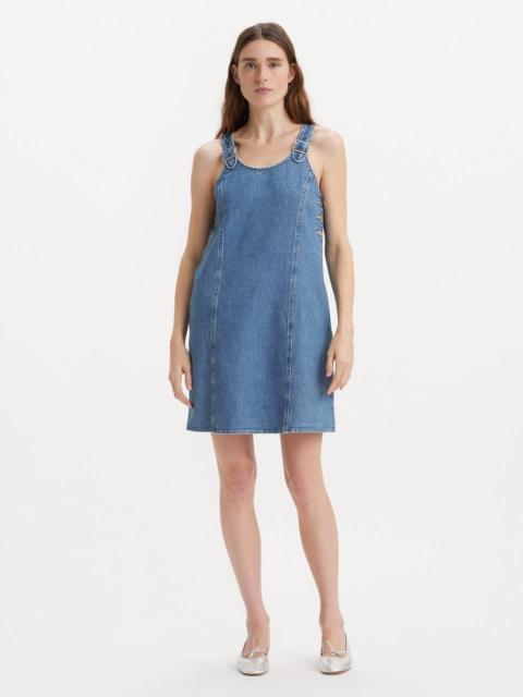 ALY DENIM JUMPER DRESS