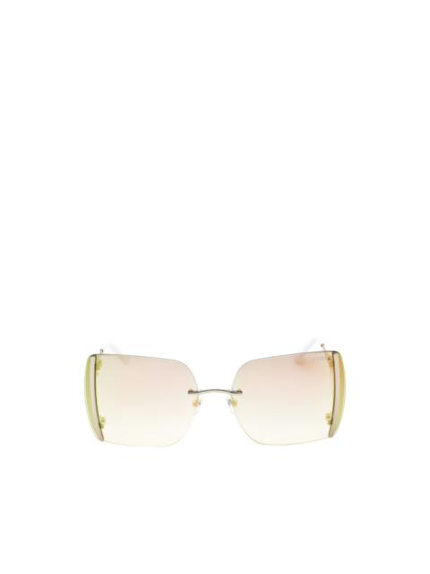 GUESS USA oversized geometric-frame sunglasses