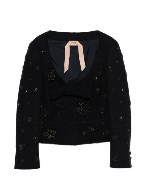 N°21 floral-embellishment jacket