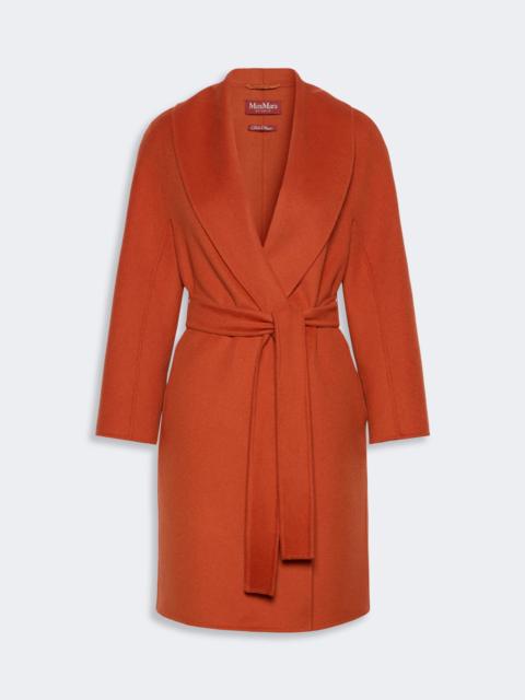 Max Mara ESTREMO Wool, cashmere and silk robe coat - TERRA COTTA