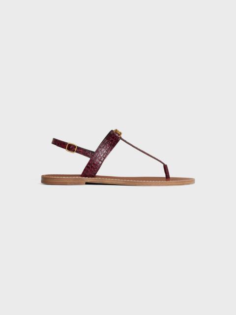 【日本入手困難】CELINE LYMPIA TRIOMPHE THONG IN CALFSKIN CELINE LYMPIA TRIOMPHE THONG IN CALFSKIN - TAN | CELINE