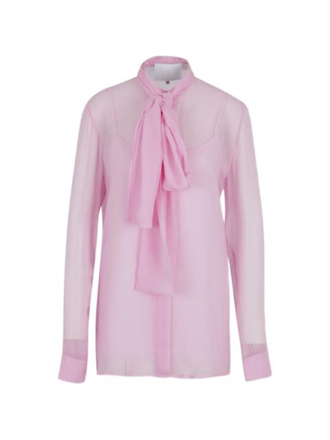 COSTARELLOS tie-neck blouse