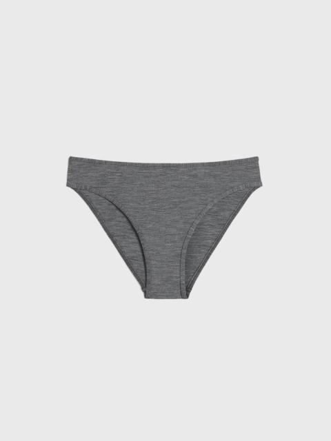 Totême Binding-edge bikini bottoms grey melange