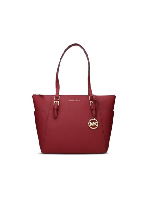 MICHAEL KORS large Charlotte saffiano-leather shoulder bag