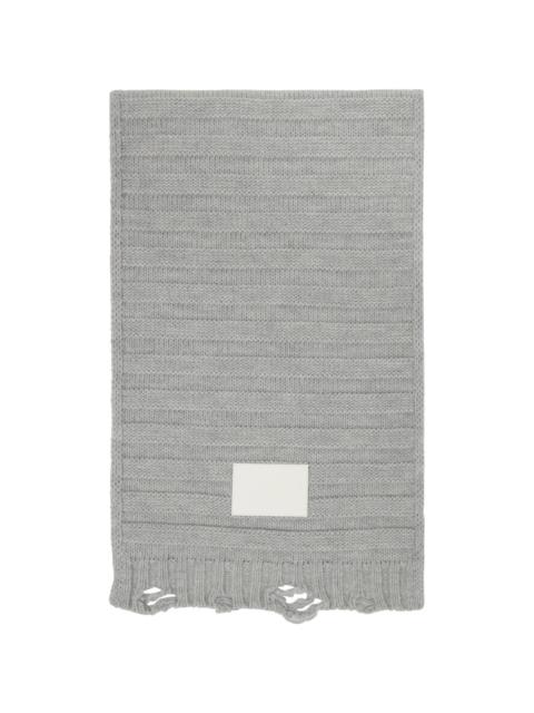 MM6 Maison Margiela Gray Wool Scarf