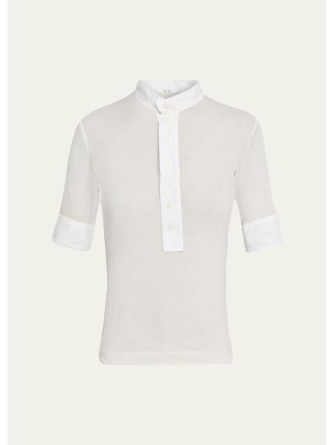 All Three Maria Rib Henley Shirt