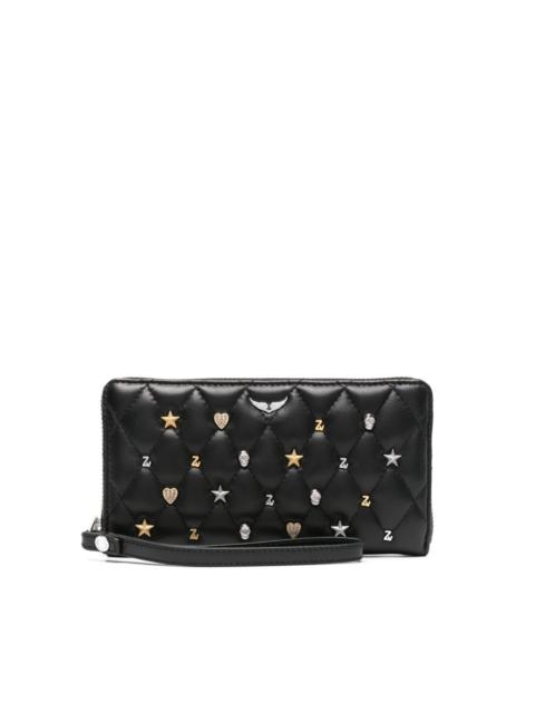 Compagnon studded leather wallet