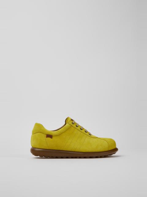 CAMPER Pelotas Yellow nubuck sneakers for women