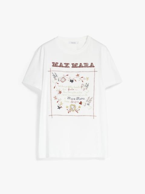 Max Mara TSHIRT Embroidered cotton T-shirt