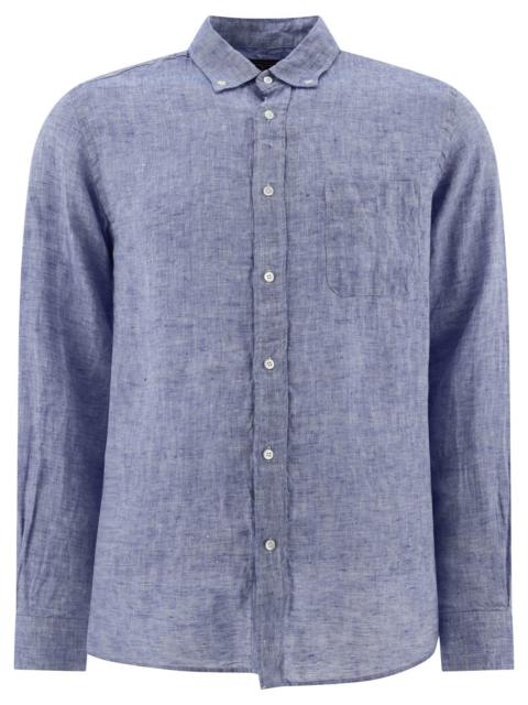 BEAMS PLUS Oxford Linen Shirt Shirts Blue