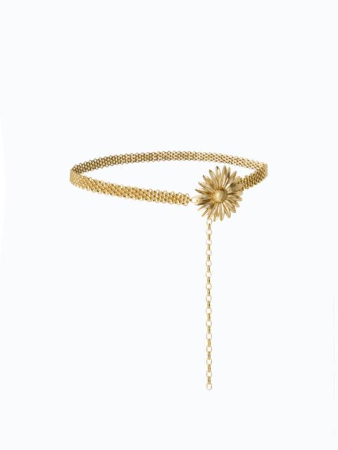PINKO CHAIN BELT WITH FLOWER, 1.5 CM