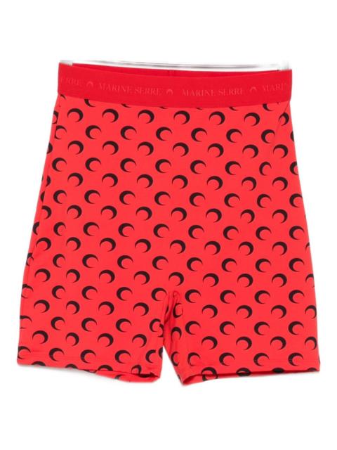 Marine Serre Moon-motif shorts