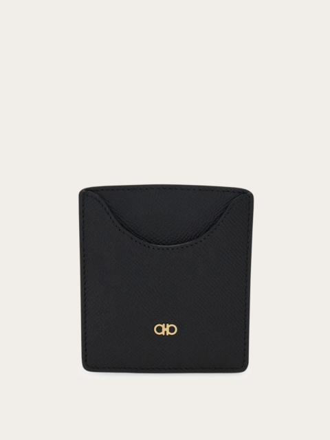 FERRAGAMO Micro Gancini business card holder