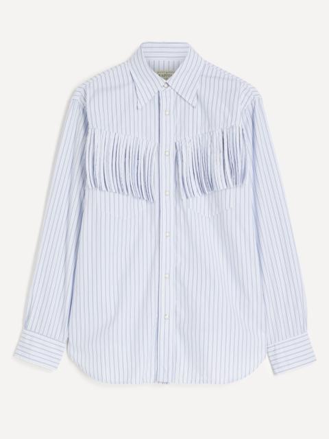 Kapital Cotton Stripe Fringed HUSKY Western Shirt
