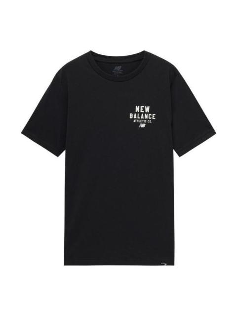 New Balance New Balance Round Neck Sports Tee 'Black White' MT31909-BK