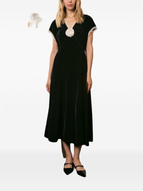 SLEEPER The Genus rose midi dress