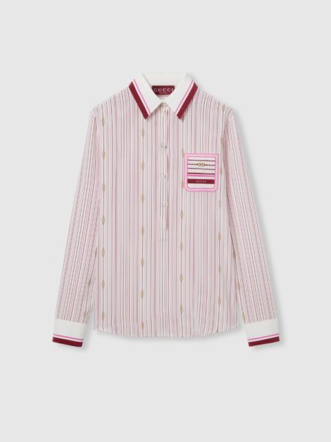 GUCCI Printed silk shirt
