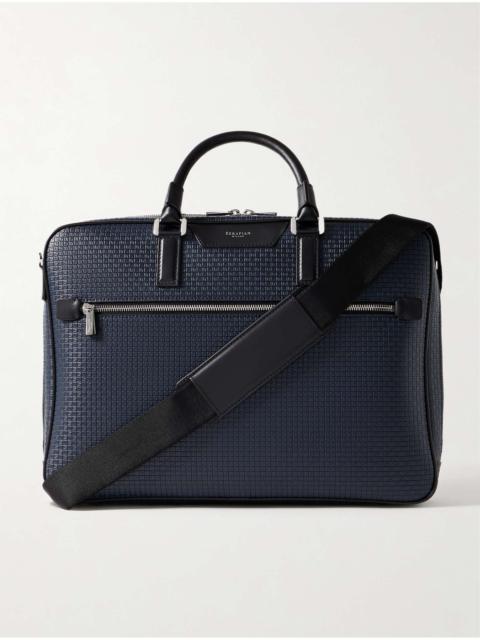 Serapian Leather-Trimmed Logo-Embossed Stepan Coated-Canvas Briefcase