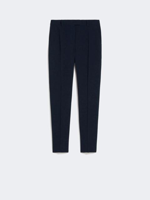 Max Mara JERTA Straight-fit cady trousers - NAVY