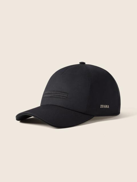 ZEGNA BLACK MICROFIBER MOTORIN BASEBALL CAP