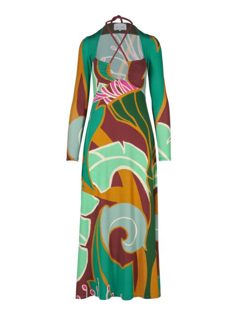 Johanna Ortiz Tapestry of Time Maxi Dress multi