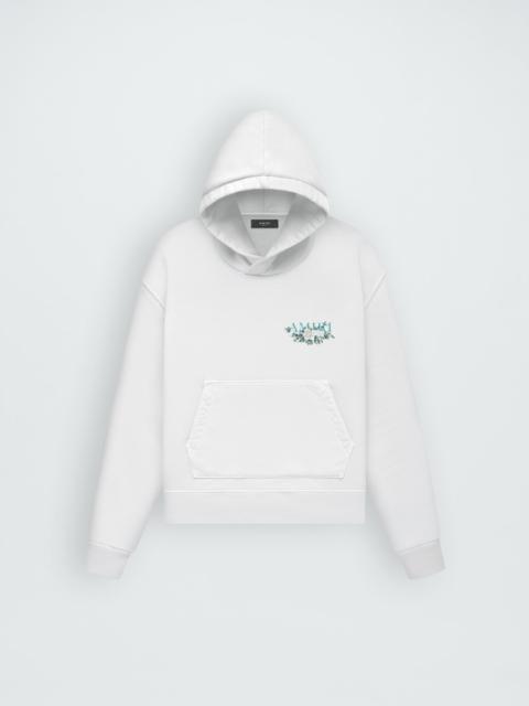 AMIRI FLORAL AMIRI LOGO HOODIE