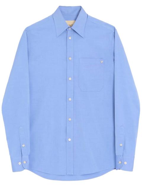 Valentino VALENTINO SHIRT IN LIGHT COTTON OXFORD WITH VGOLD