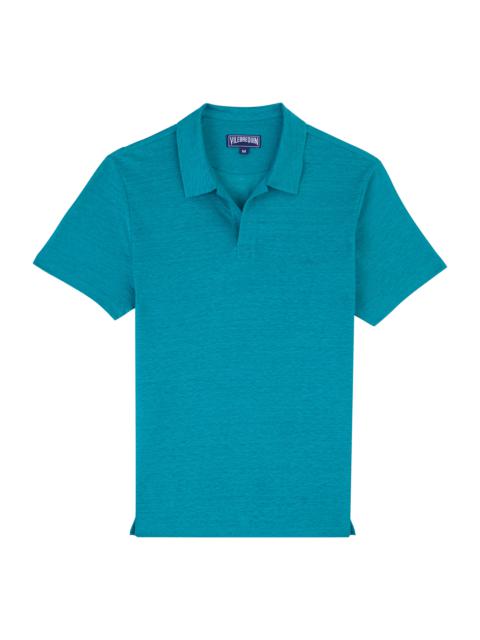 Vilebrequin Men Linen Jersey Polo Solid