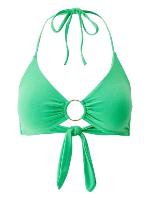 MELISSA ODABASH ring-detail halter bikini top