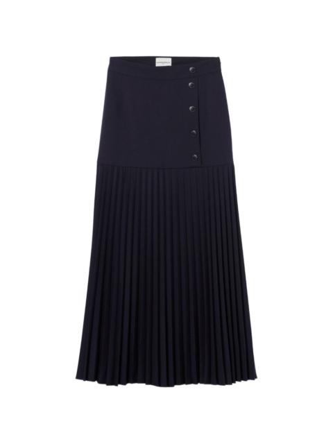 Claudie Pierlot pleated A-line skirt