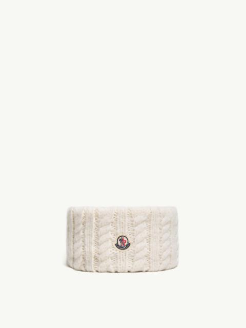 Moncler Cable Knit Alpaca Blend Headband