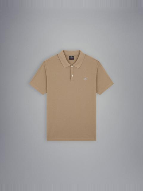 Paul & Shark Organic cotton piqué polo with Shark badge
