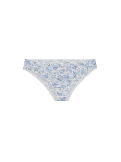 Cou Cou The French Brief: Cotton Voile Toile De Jouy