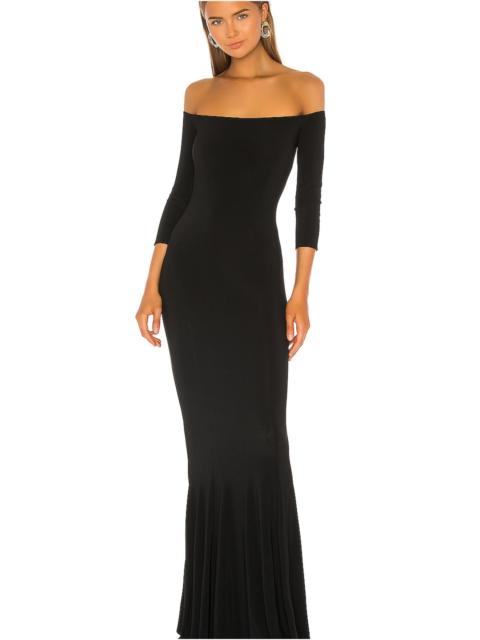 NORMA KAMALI Off the Shoulder Fishtail Gown