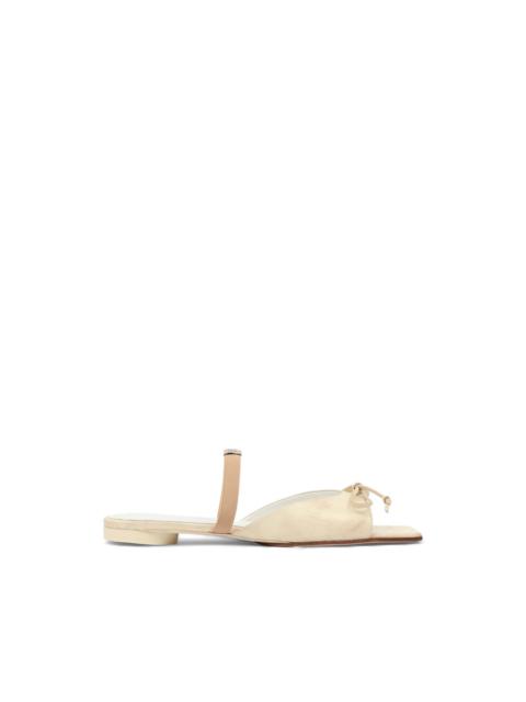 MM6 Maison Margiela bow squared leather sandals