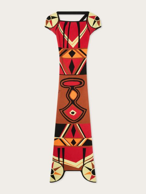 PUCCI BONGO PRINT FITTED DRESS