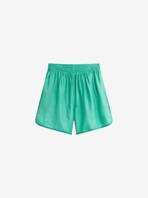 The Frankie Shop Coria Boxer Shorts - Green Stripe