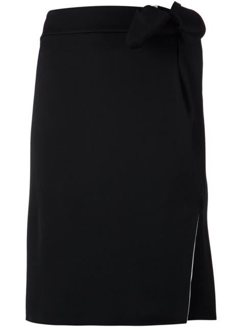 Lanvin bow detail straight skirt