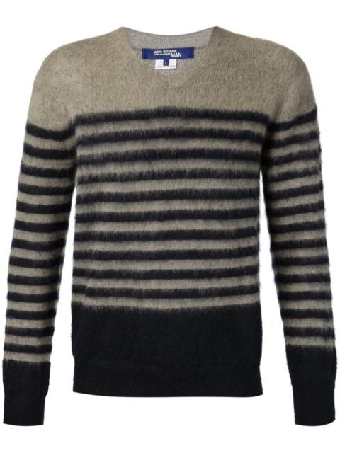 Junya Watanabe MAN striped V neck sweater