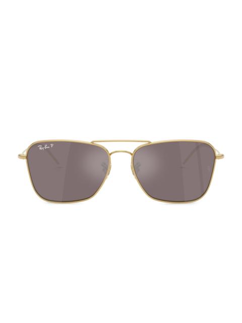 Ray-Ban Women's 0RBR0102S 58MM Caravan Aviator Sunglasses - Mauve Rose Gold