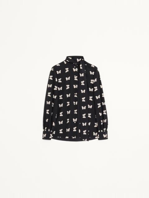 Valentino VALENTINO SHIRT IN BUTTERFLOW PRINT CREPE DE CHINE