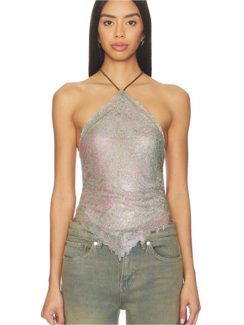 Crystal Chainmail Halter Top