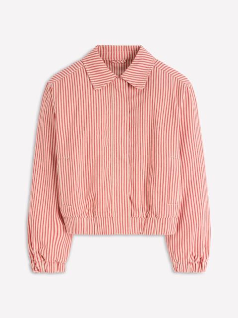 BODEN Harrington Jacket-Red Tram Stripe