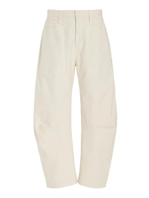 NILI LOTAN Shon Stretch-Cotton Pants white