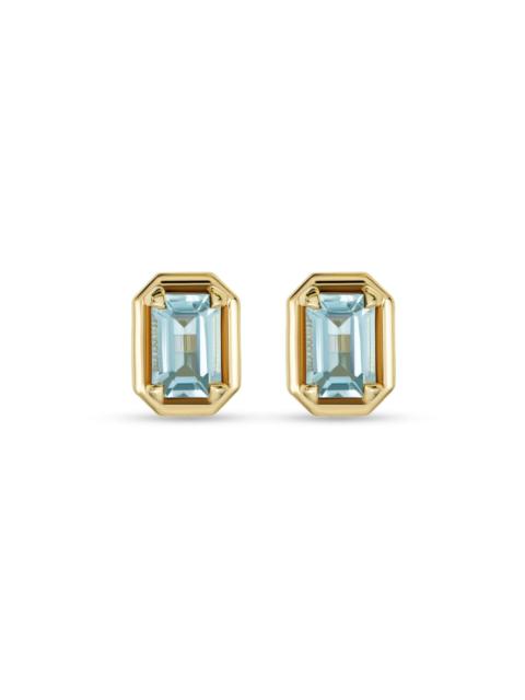 STONE AND STRAND Birthstone Emerald Cut Bonbon Studs