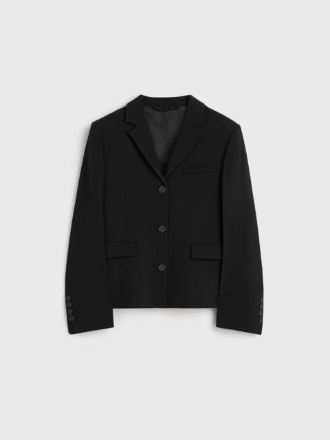 TOTEME Short stretch wool blazer black