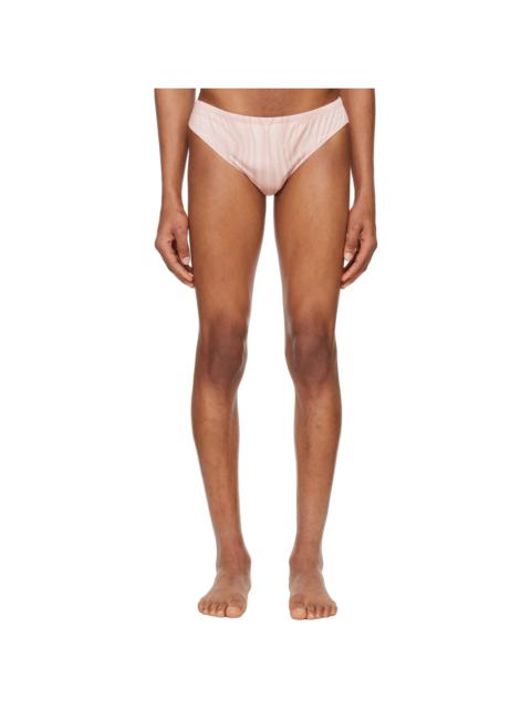 Jean Paul Gaultier Pink 'The Spirale' Swim Briefs